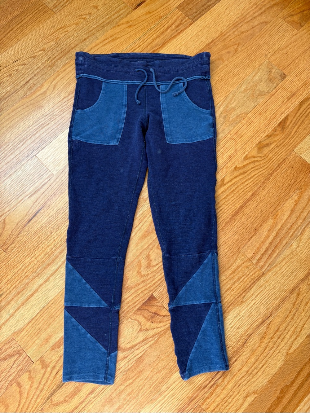 FP Movement by Free People Two-Tone Navy & Blue Kyoto Leggings